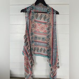 3/25 Chatties Multicolor Skeeveless Wrap